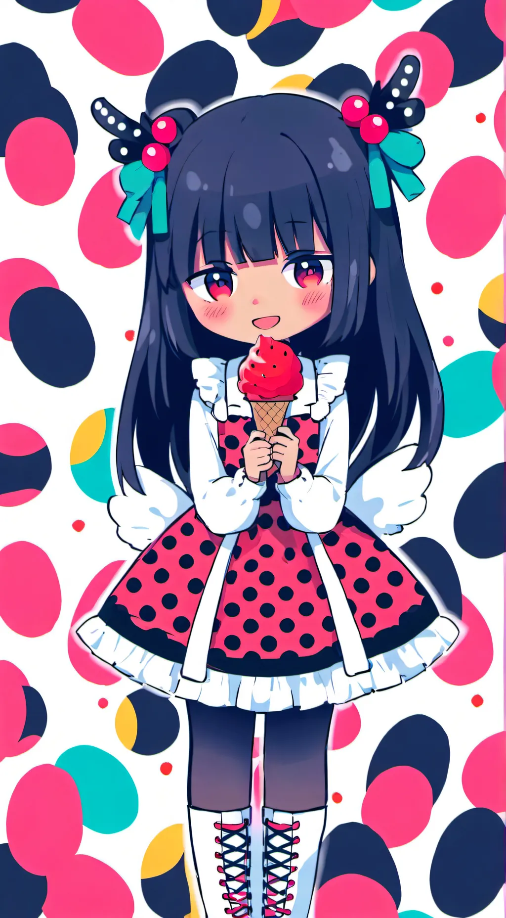 ai character: Candy background