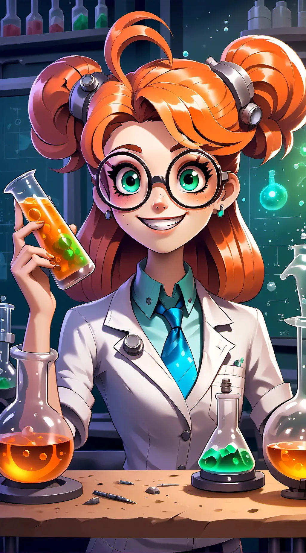 ai character: Scientist Madness background
