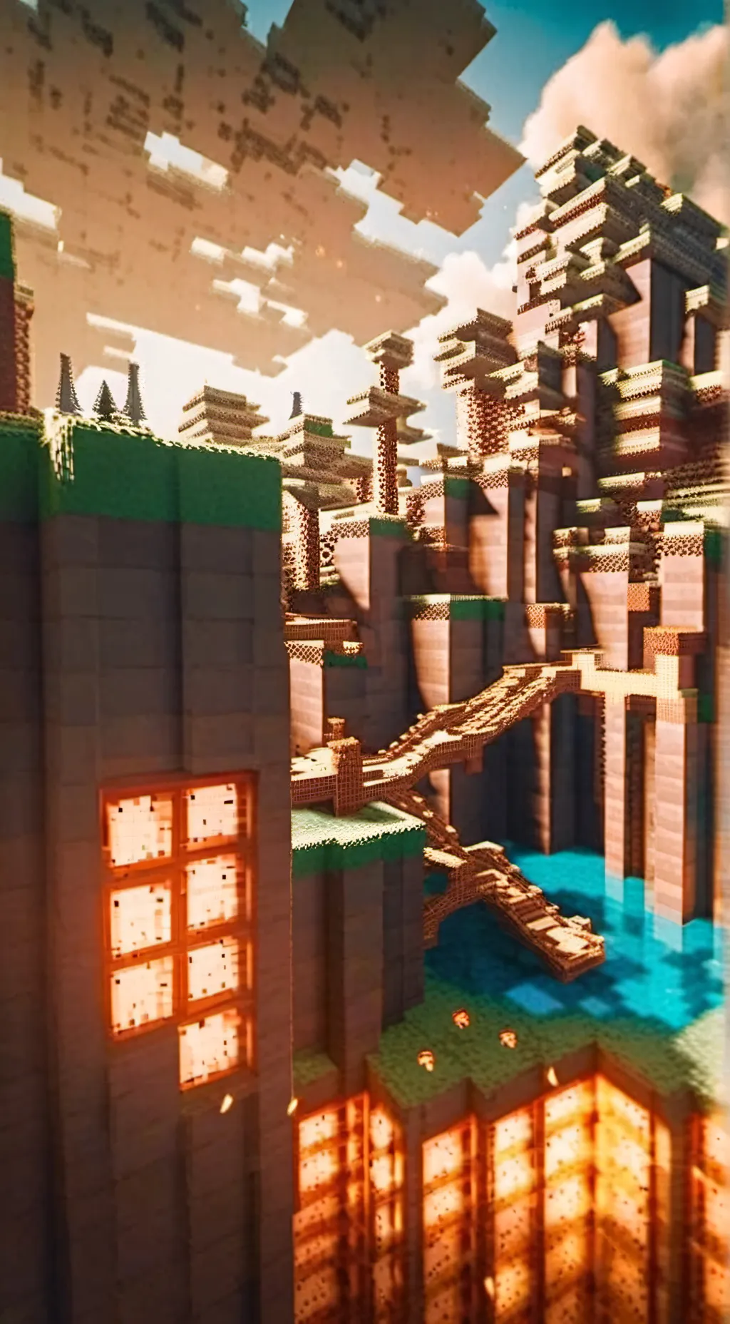 ai character: minecraft  background