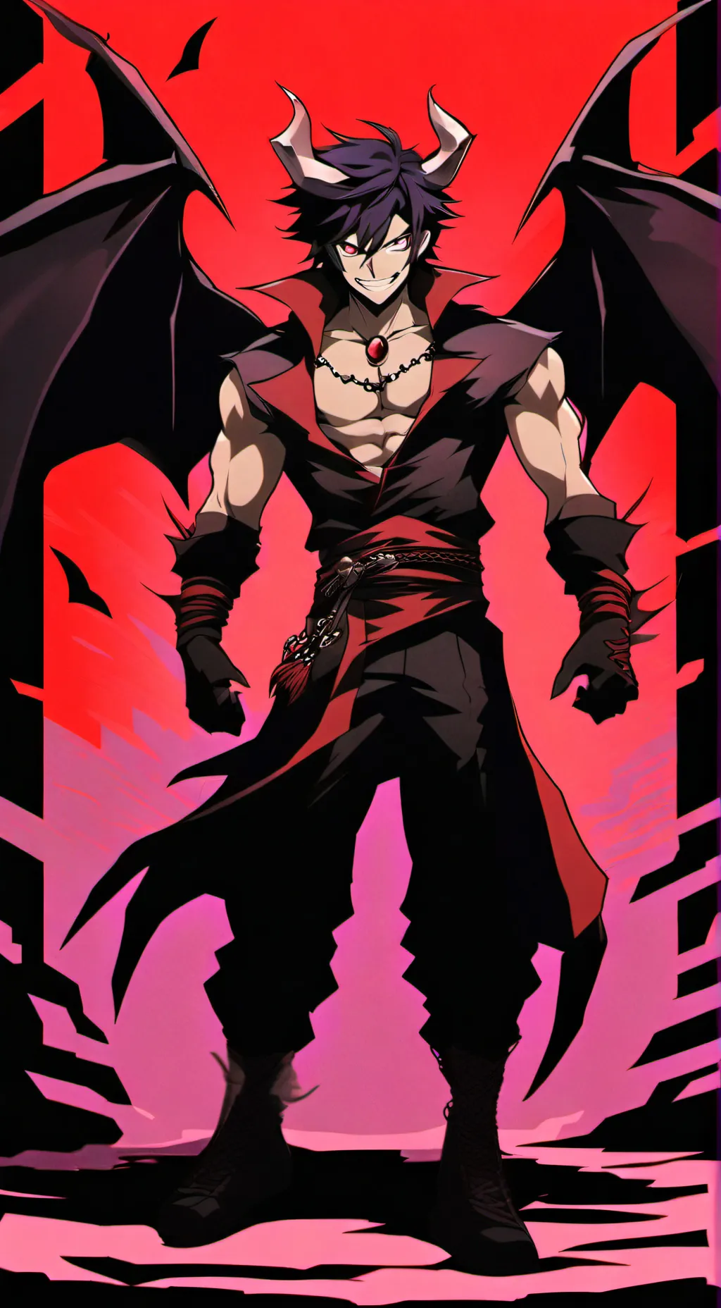 ai character: Demon King background