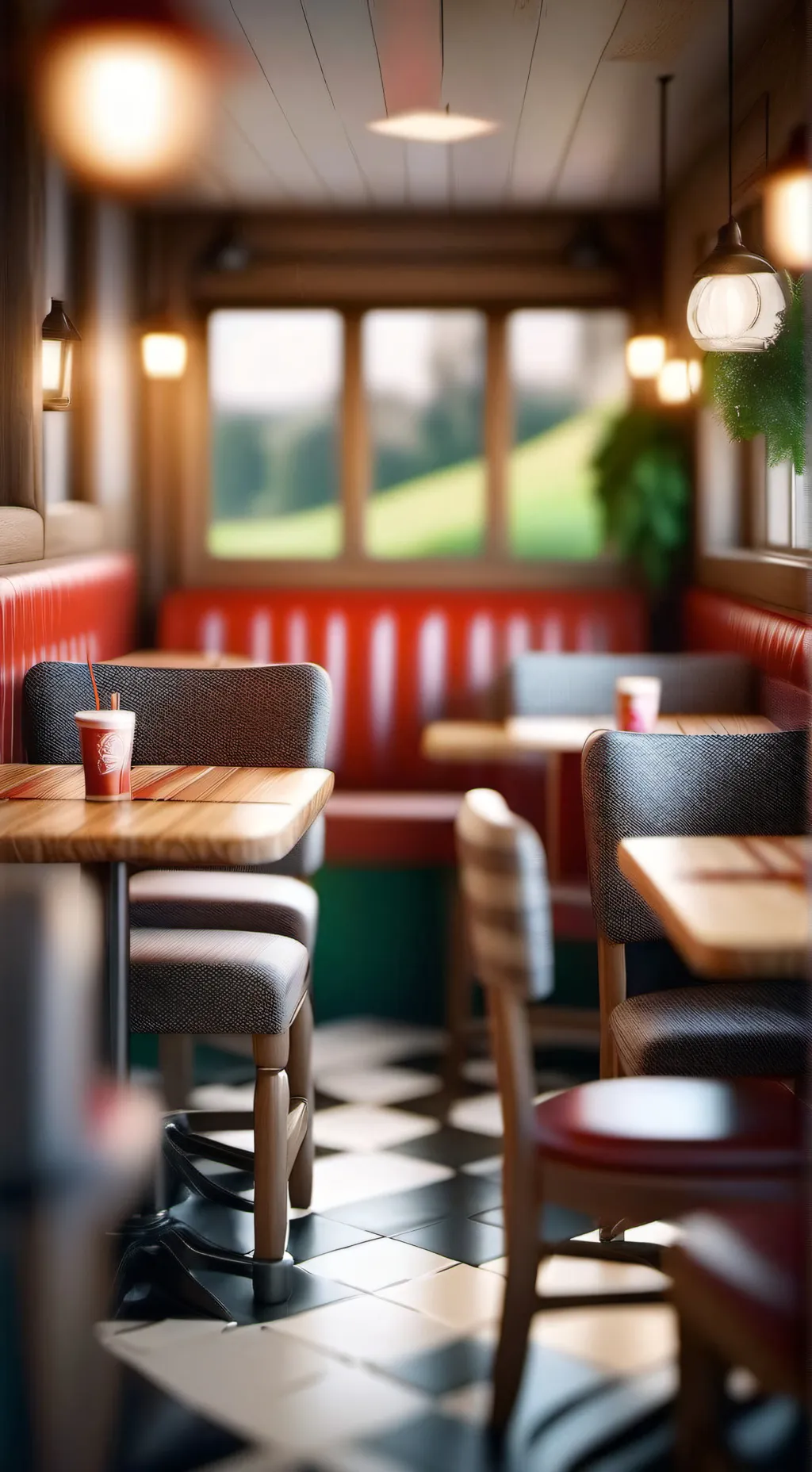 ai character: JJK restaurant background
