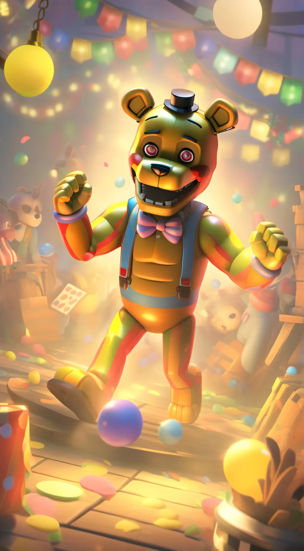 ai character: Afton family again background