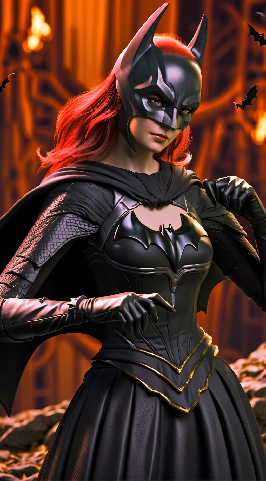 ai character: Batwomen x mha background