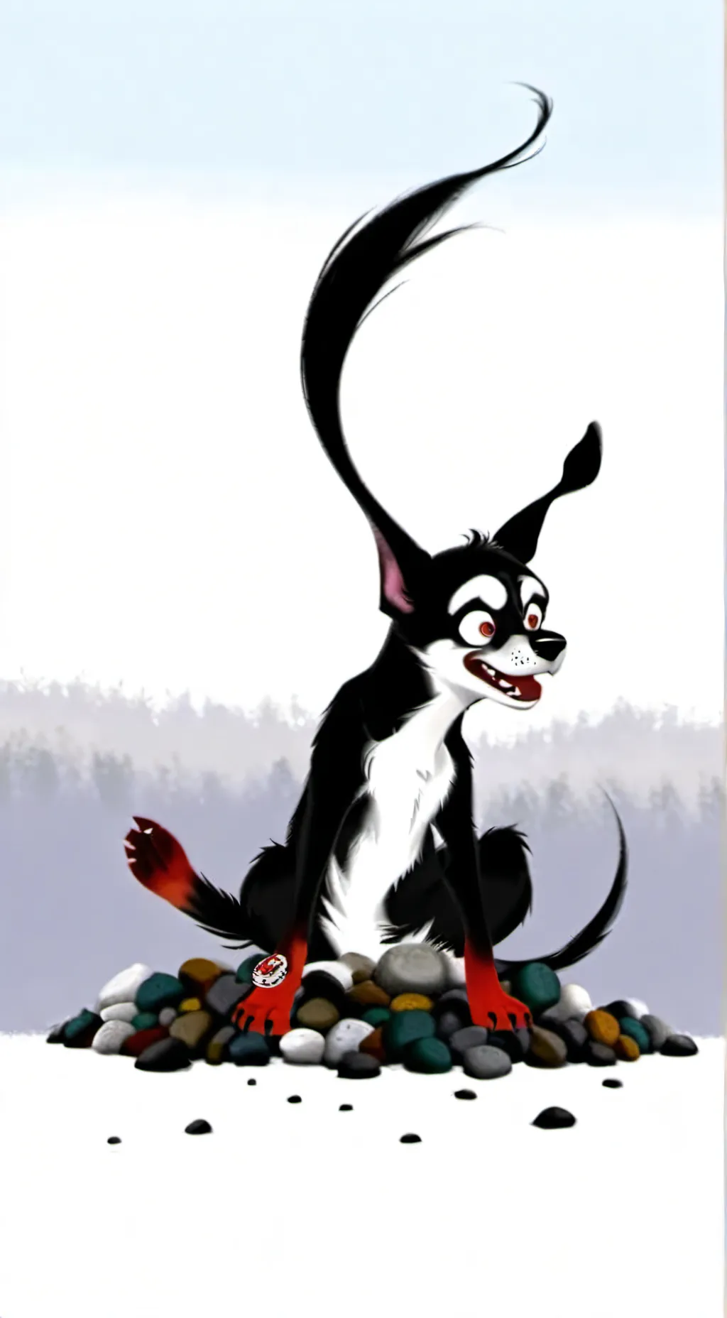 ai character: twisted Pebble background