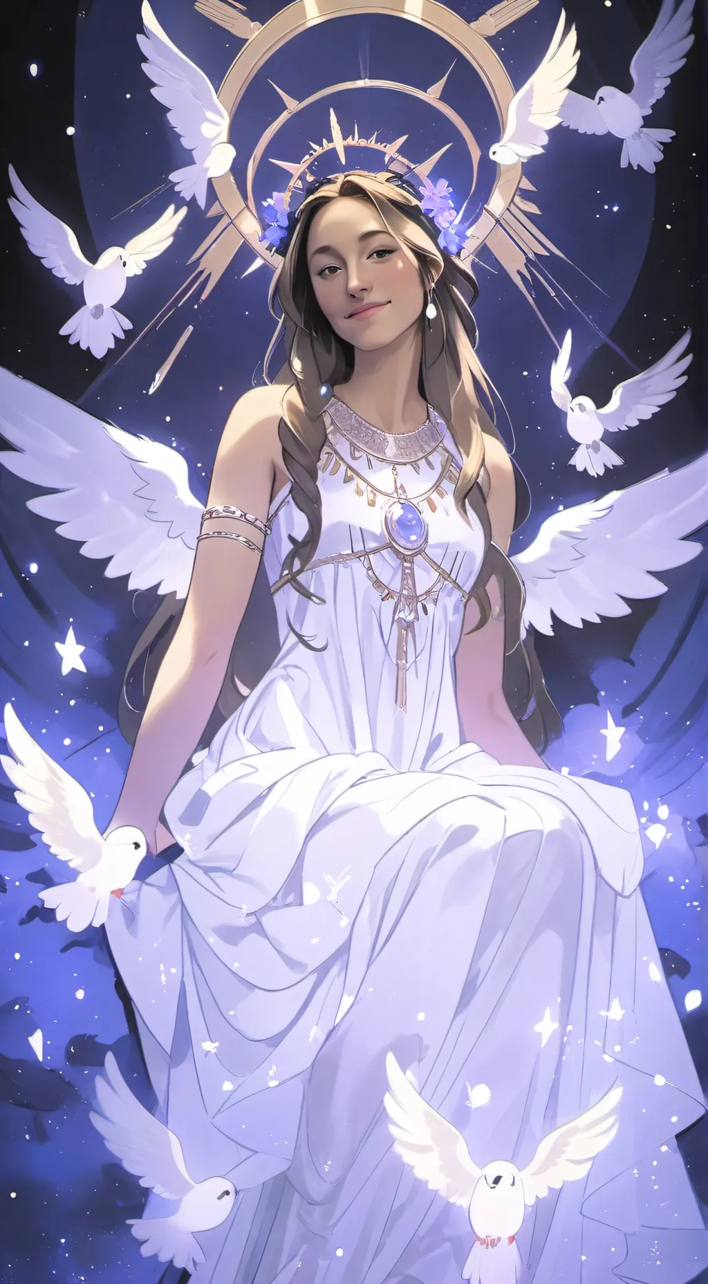 ai character: Goddess background