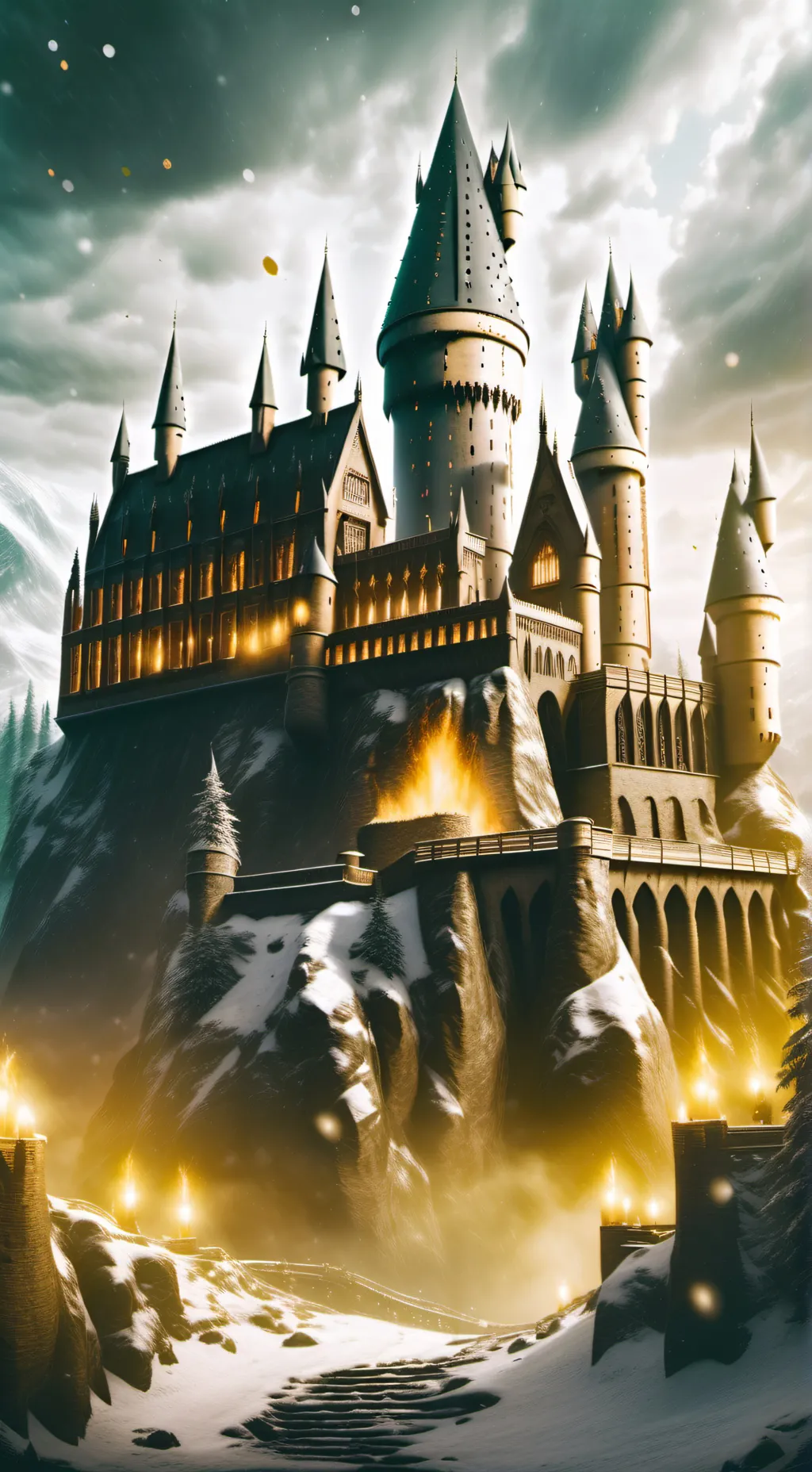 ai character: Hogwarts 🫢🫢🫢 background