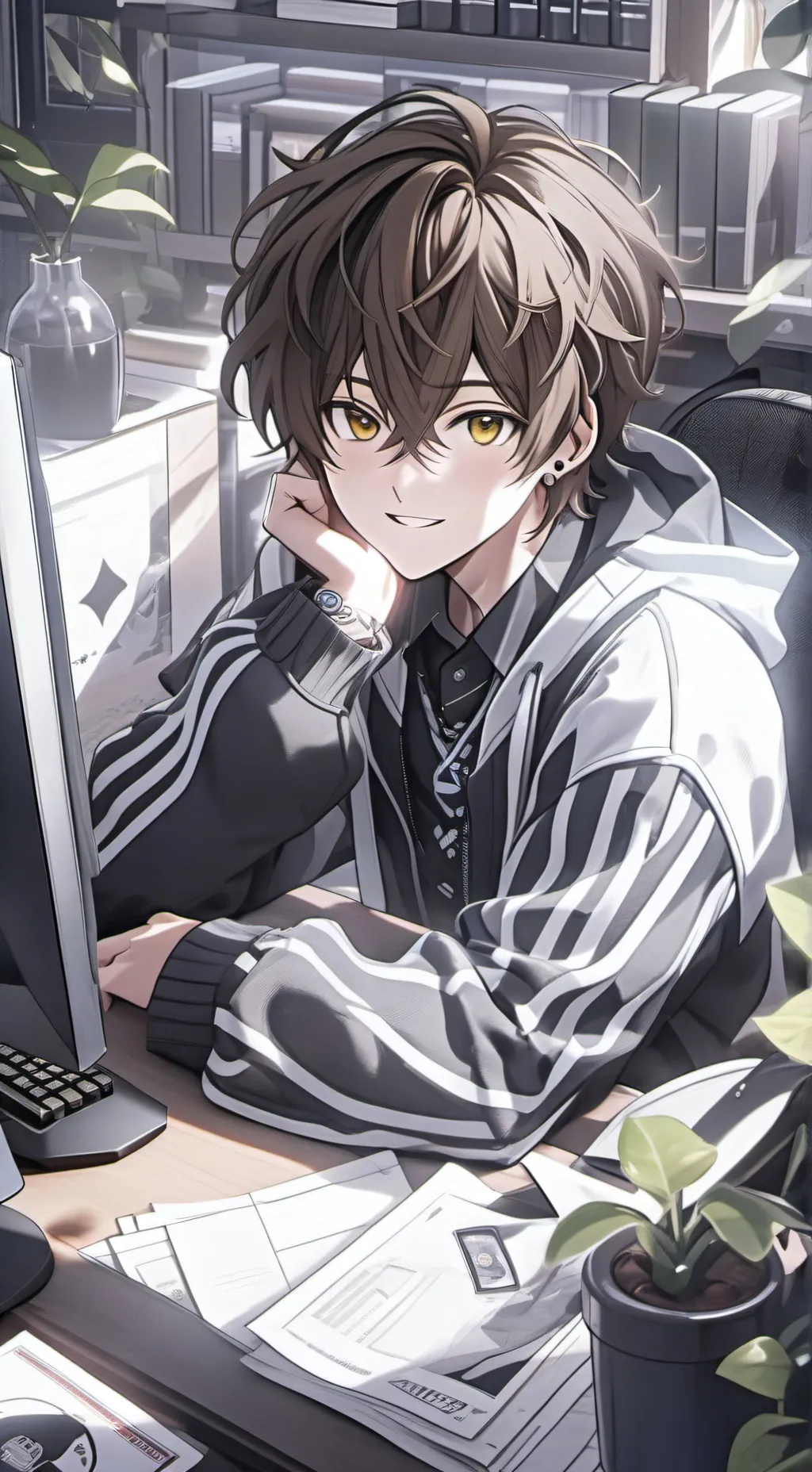 ai character: abonné technoblad background