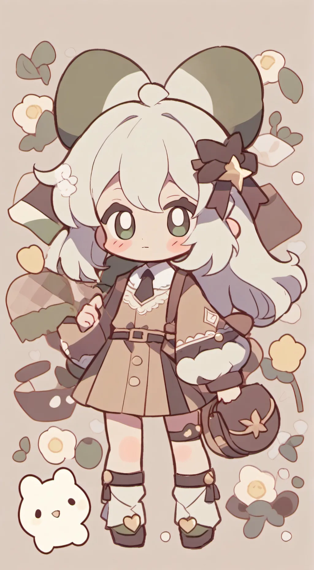 ai character: kumiho cookie ^^ background