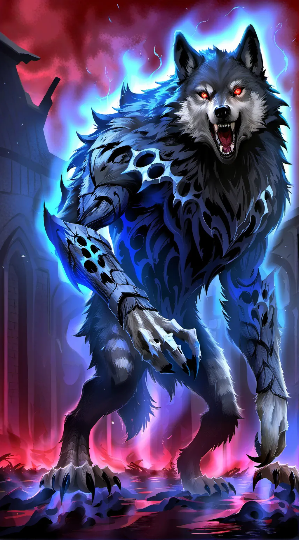 ai character: the big bad wolf  background