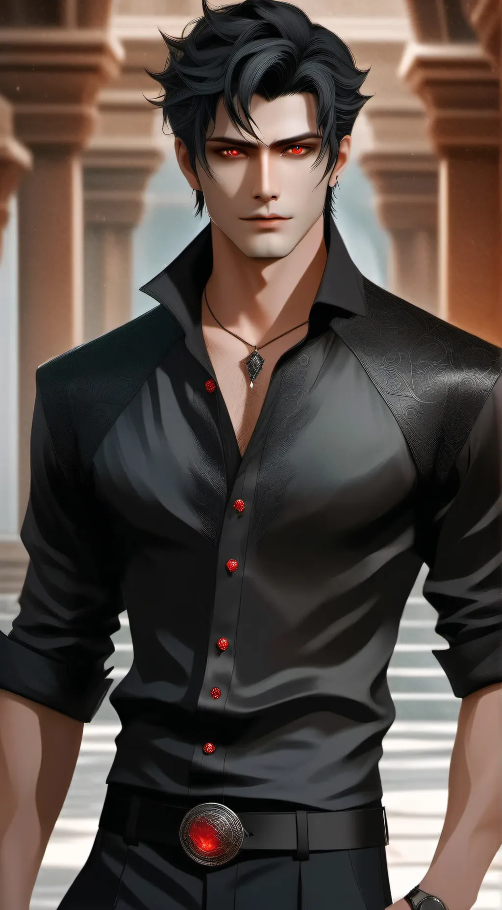 ai character: Hades  background