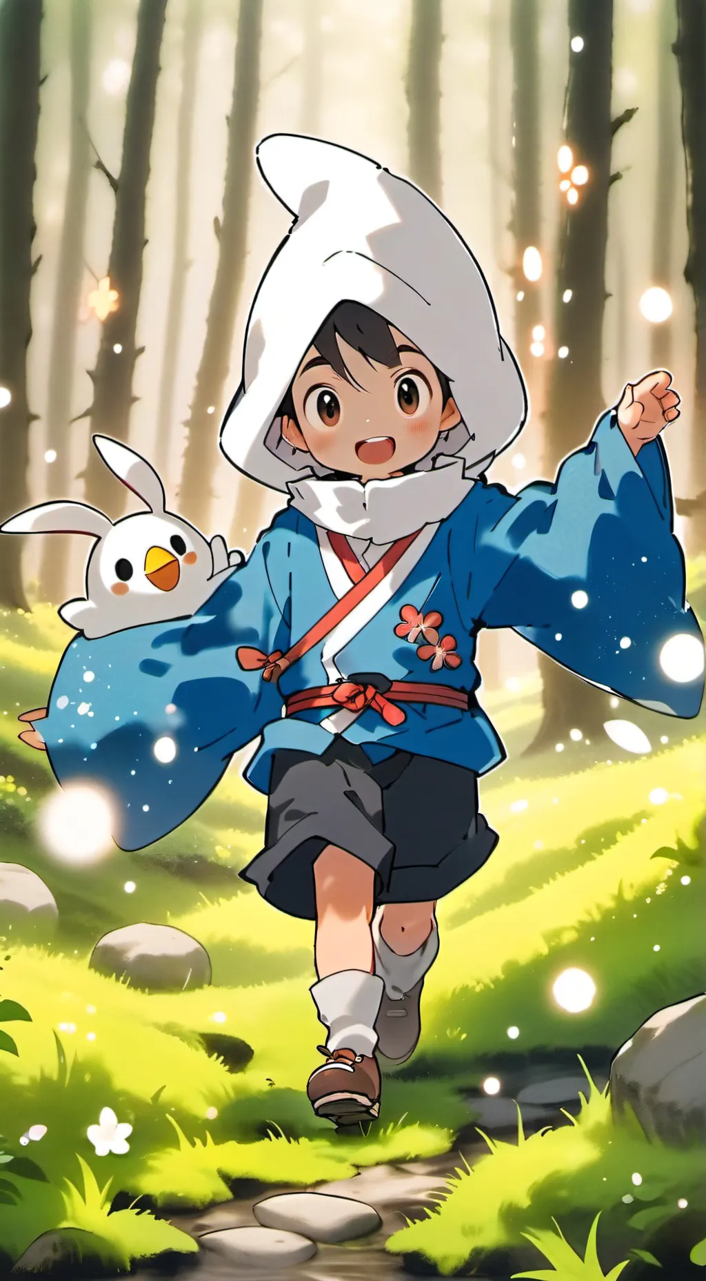 ai character: Speckle the Egg Spirit background