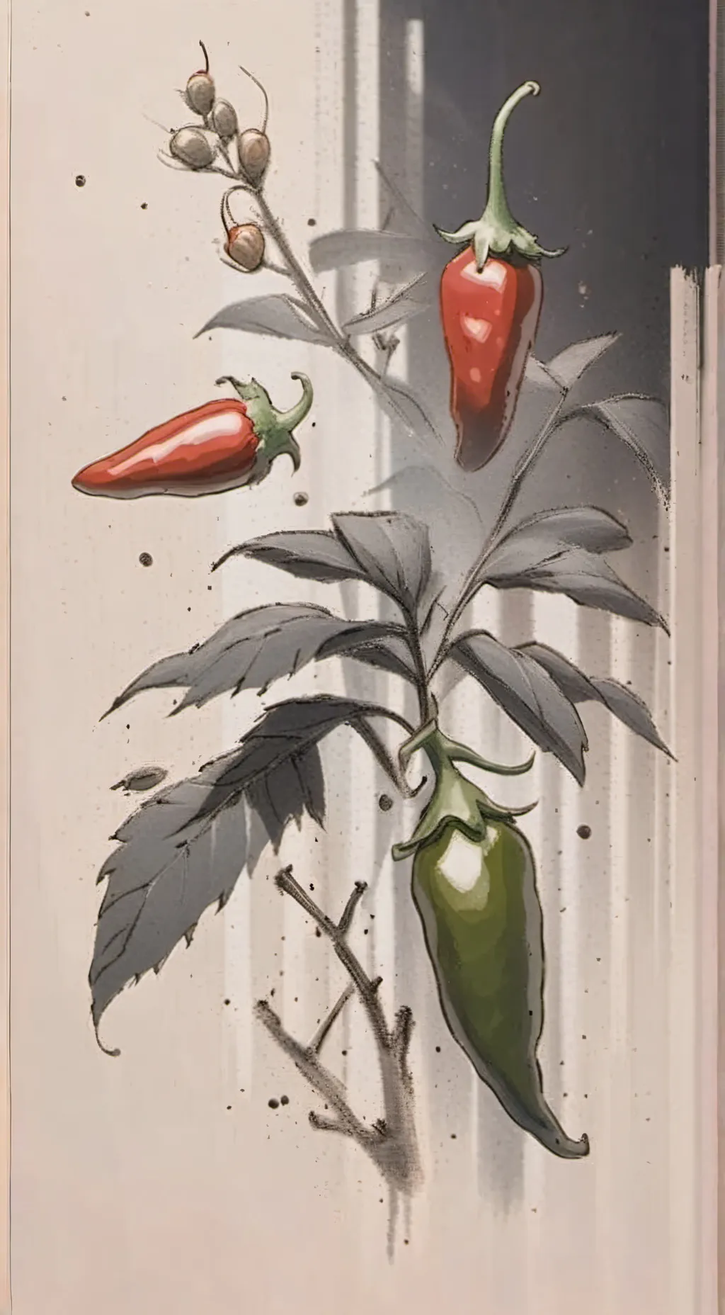 ai character: jalapeño background