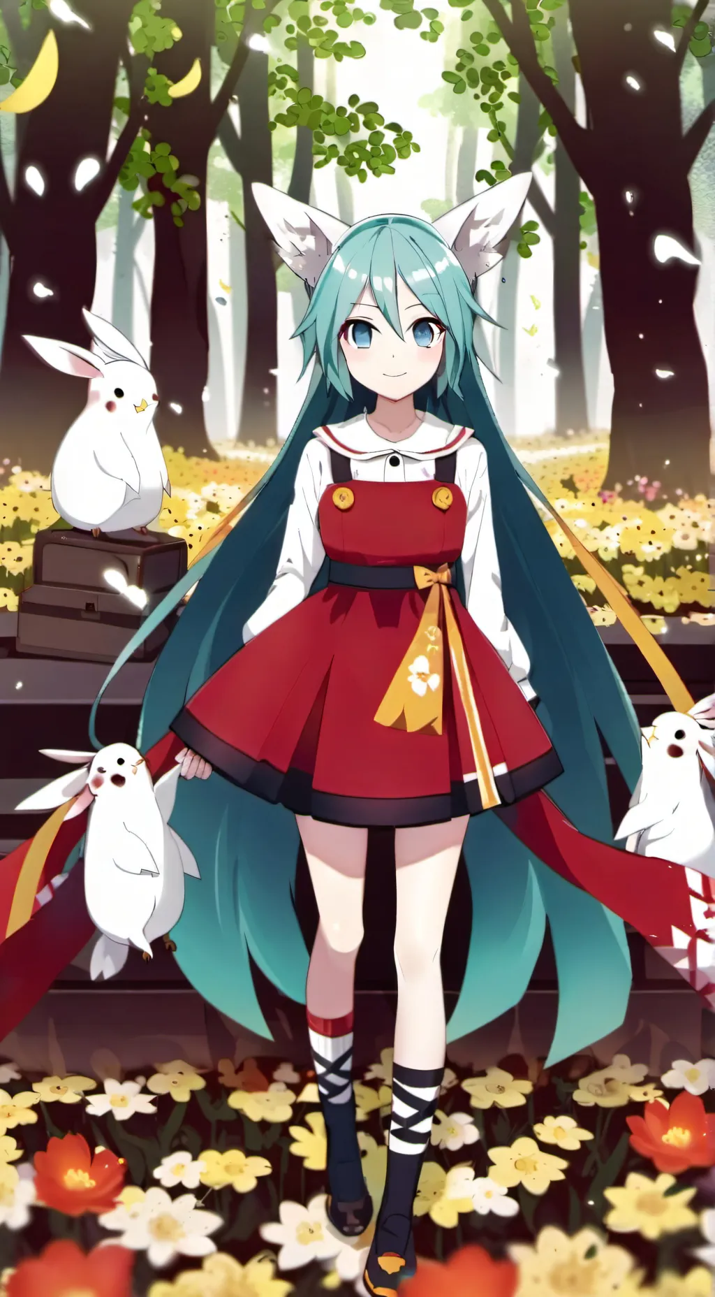ai character: hatsune miku background