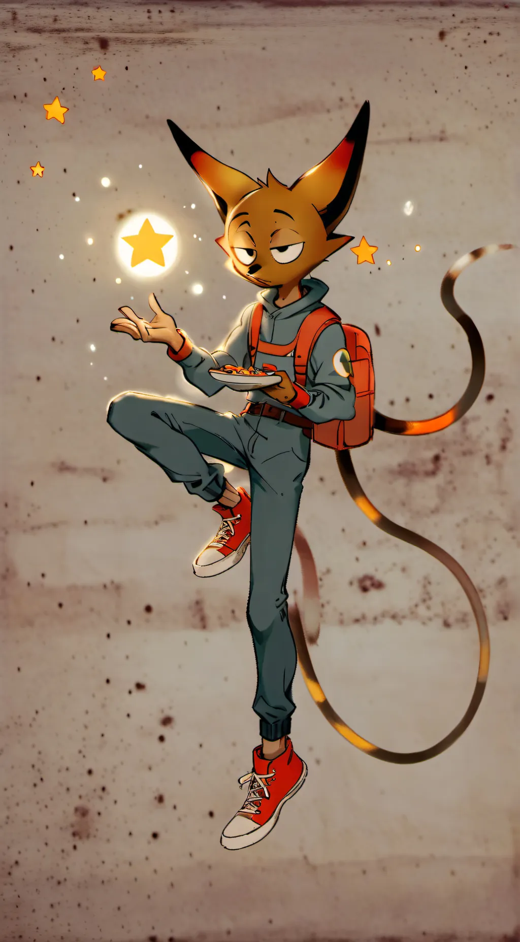 ai character: Blox n starful gro background