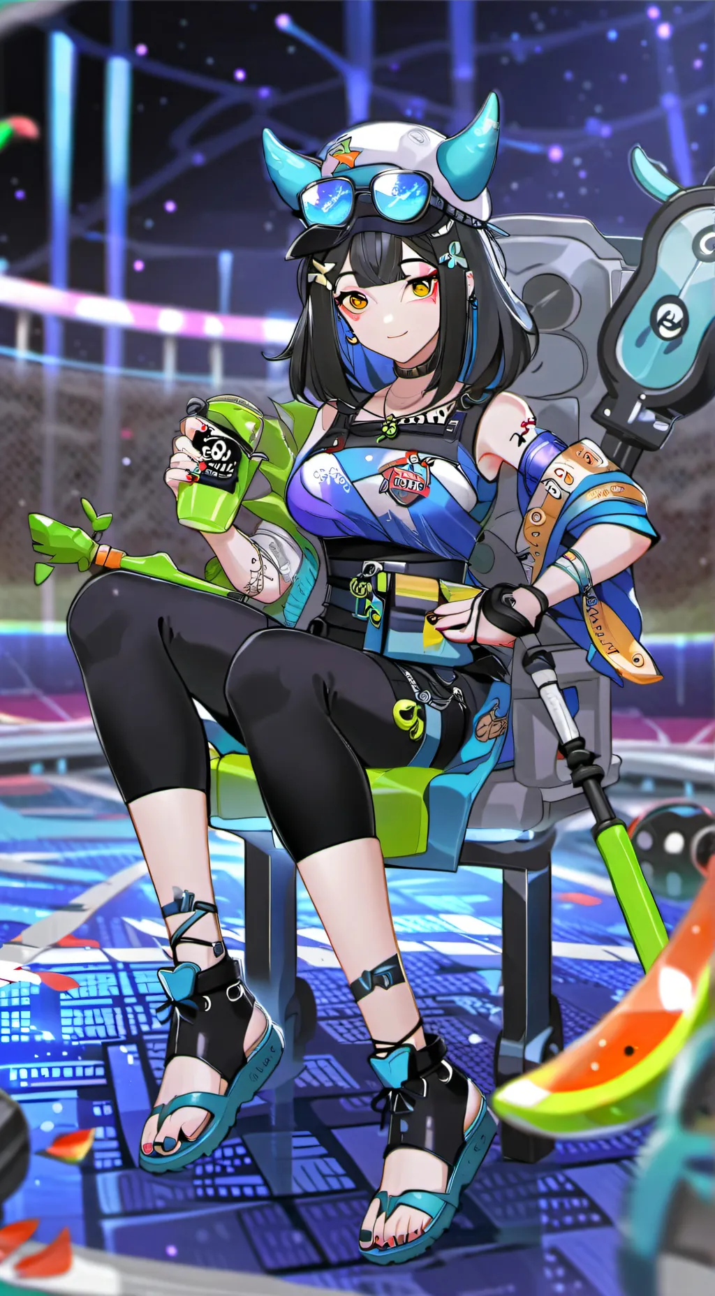 ai character: Xerta  background