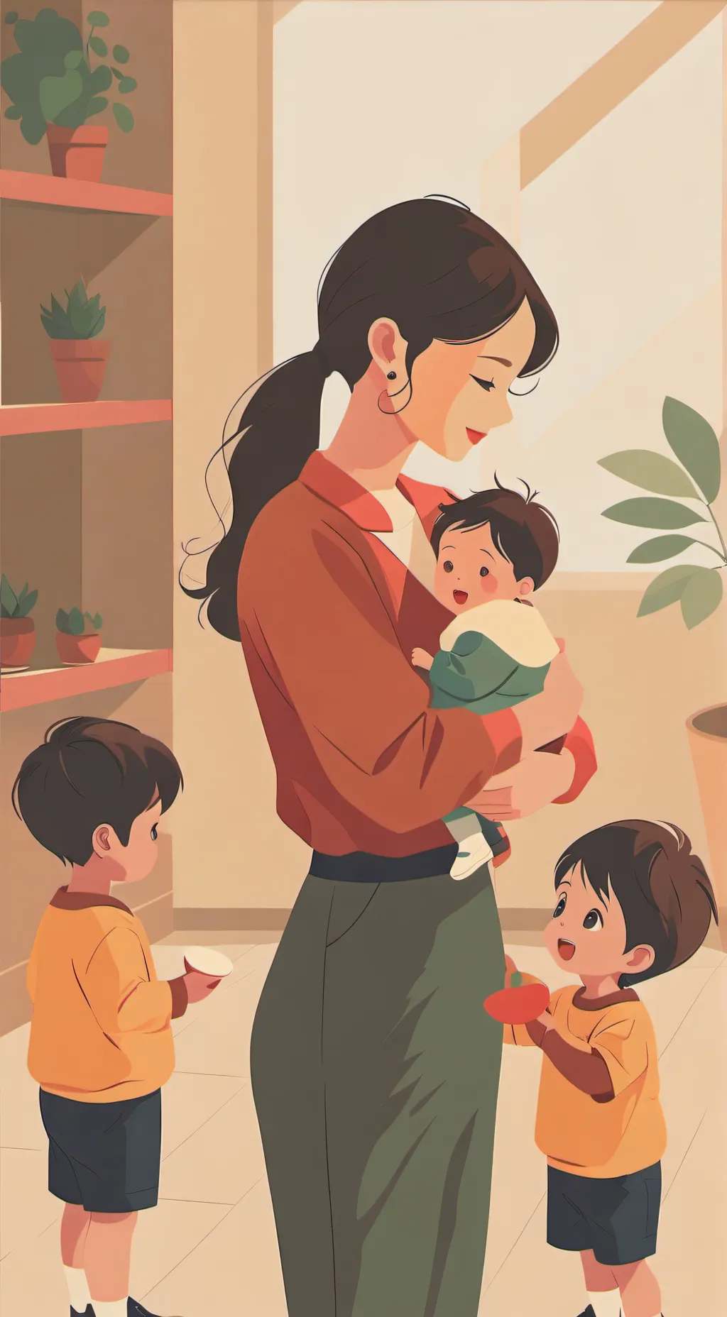 ai character: daycare background