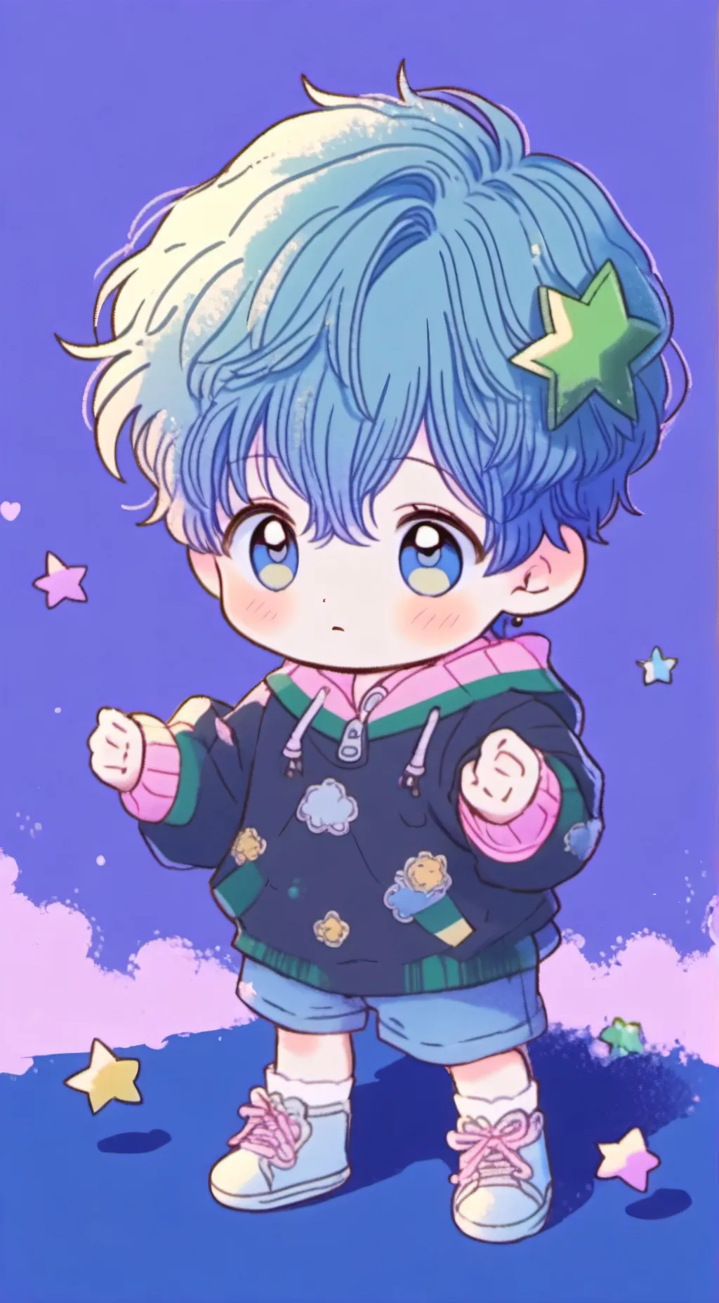 ai character: class 1A as babies background