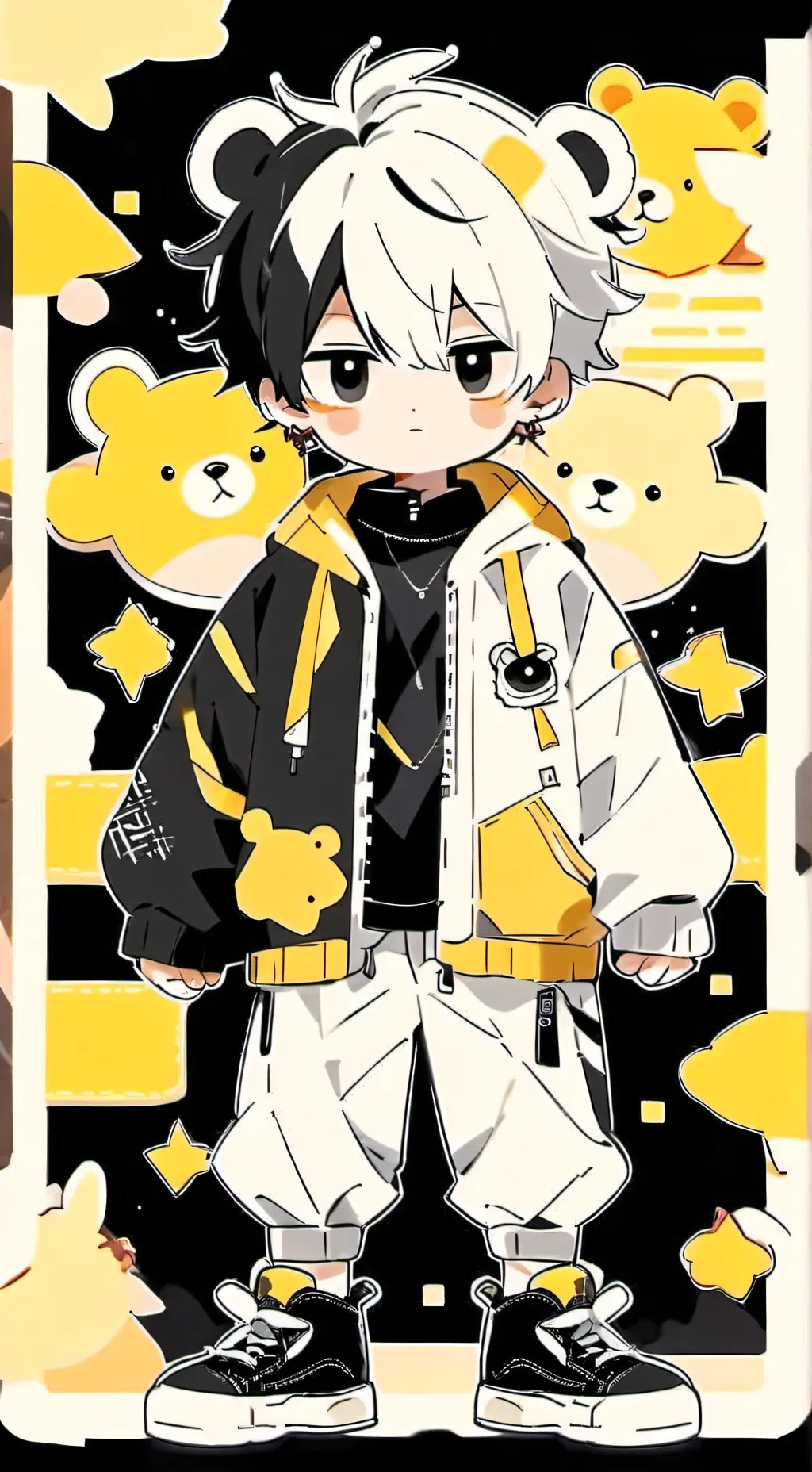 ai character: my lil bro background