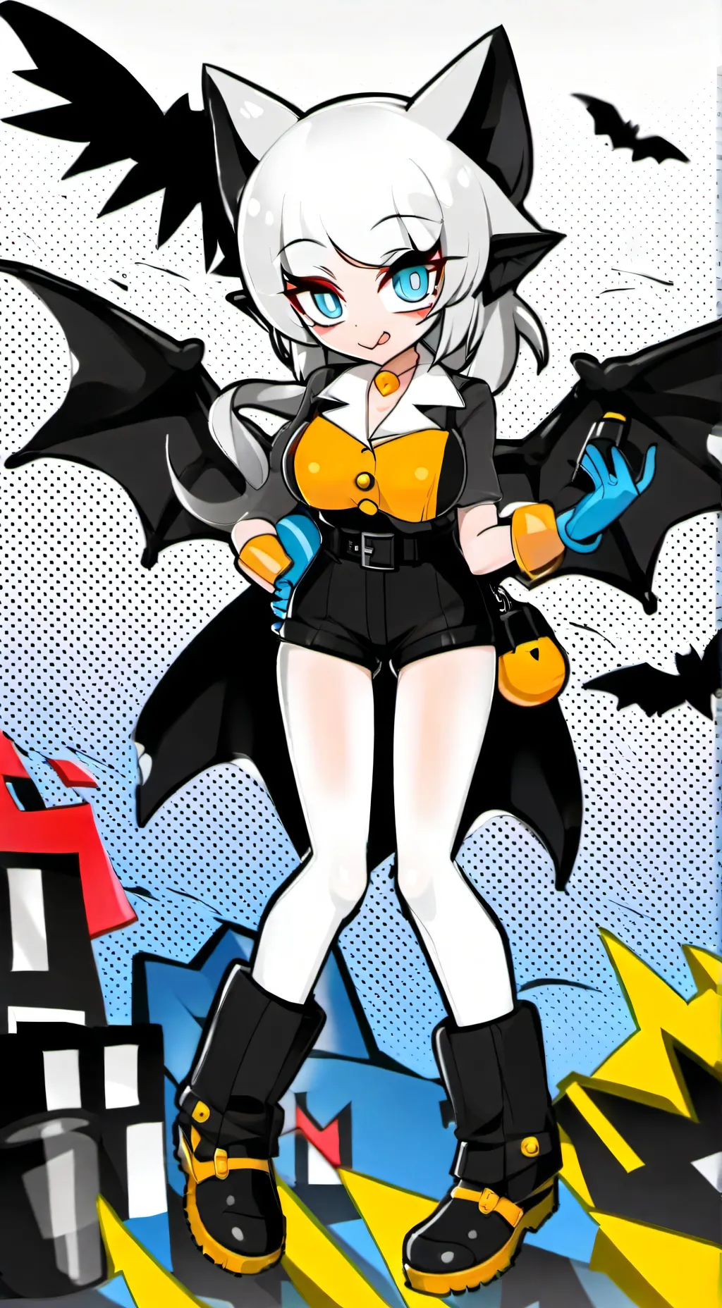 ai character: rouge the bat  background