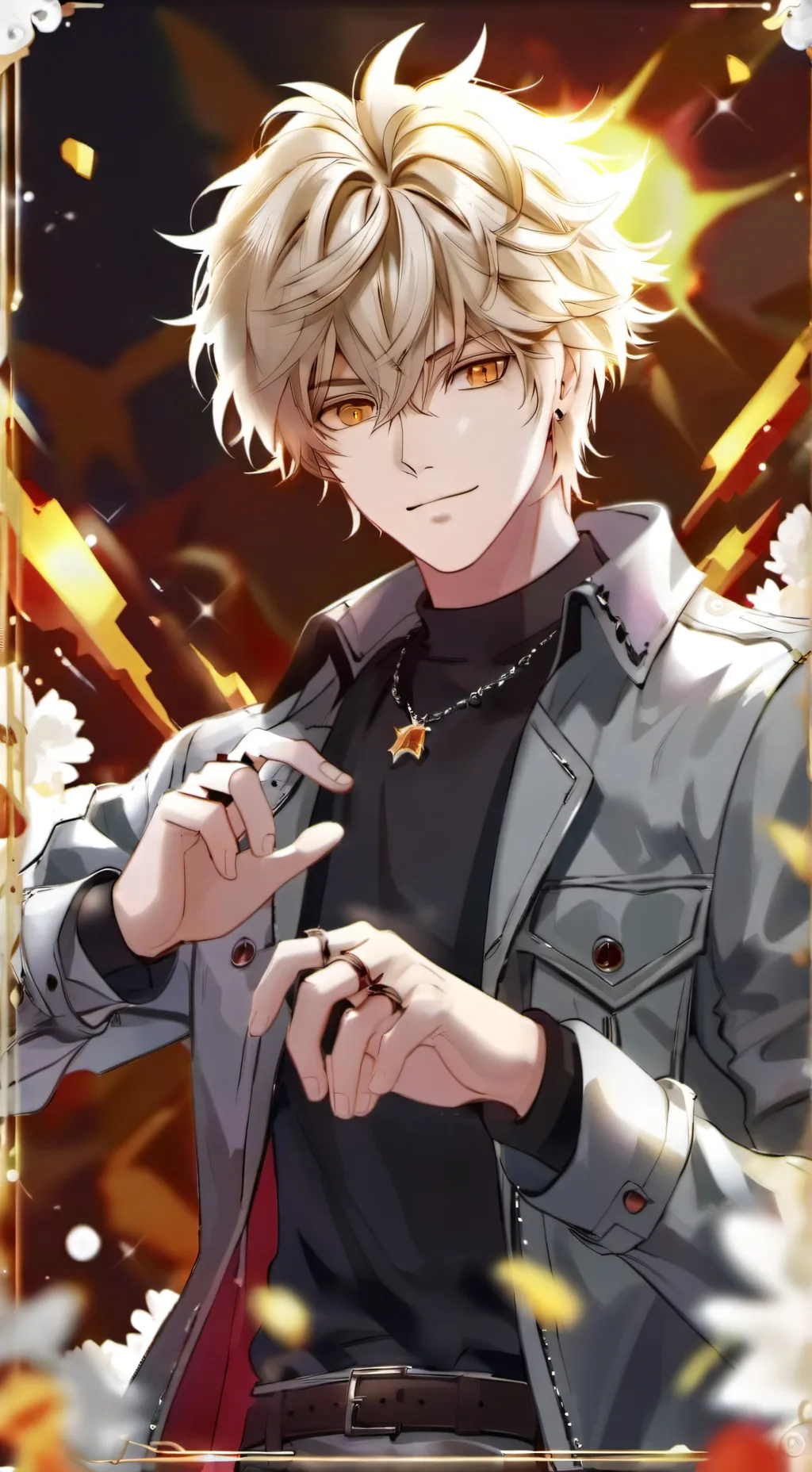 ai character: bakugo  background