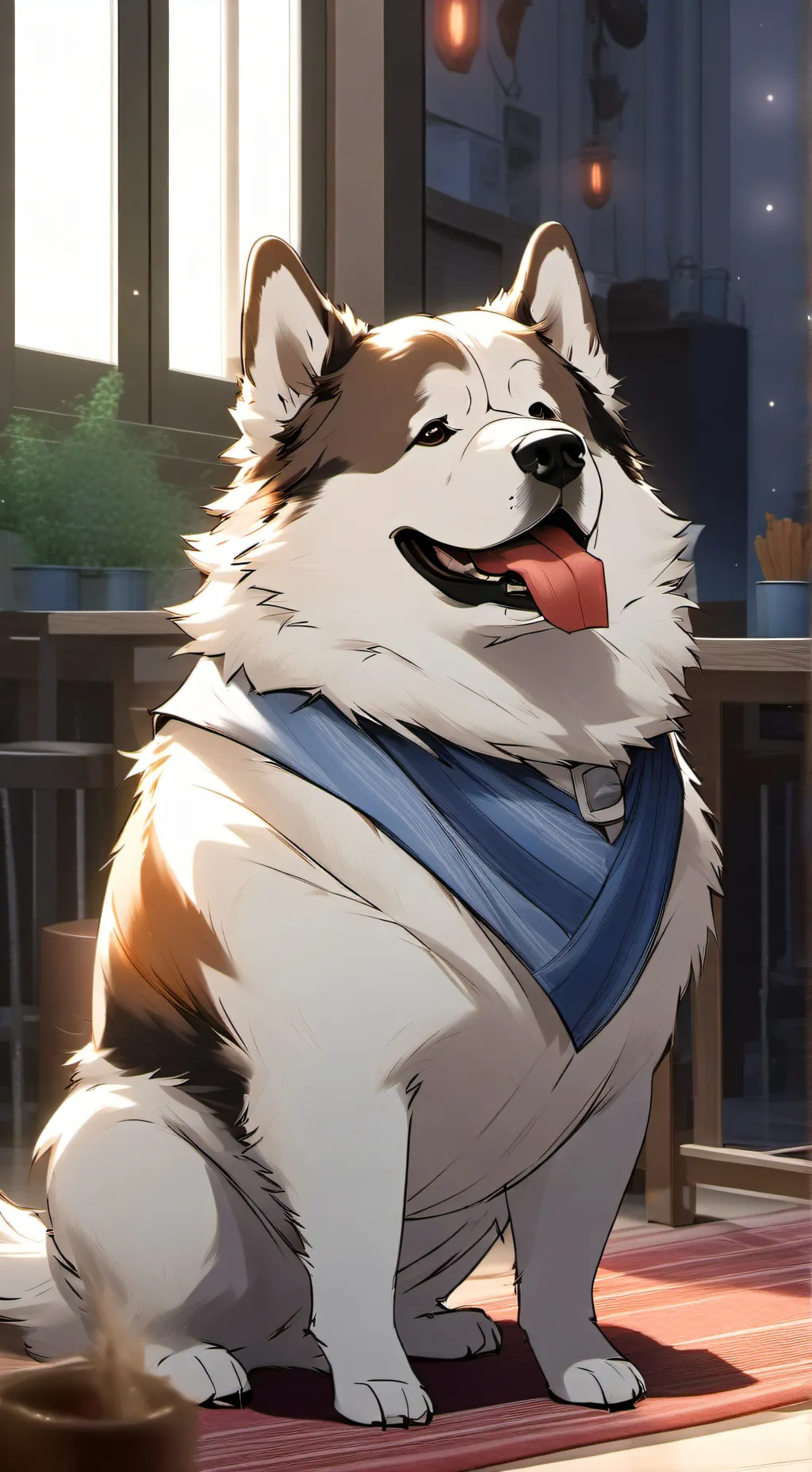 ai character: talking dog background