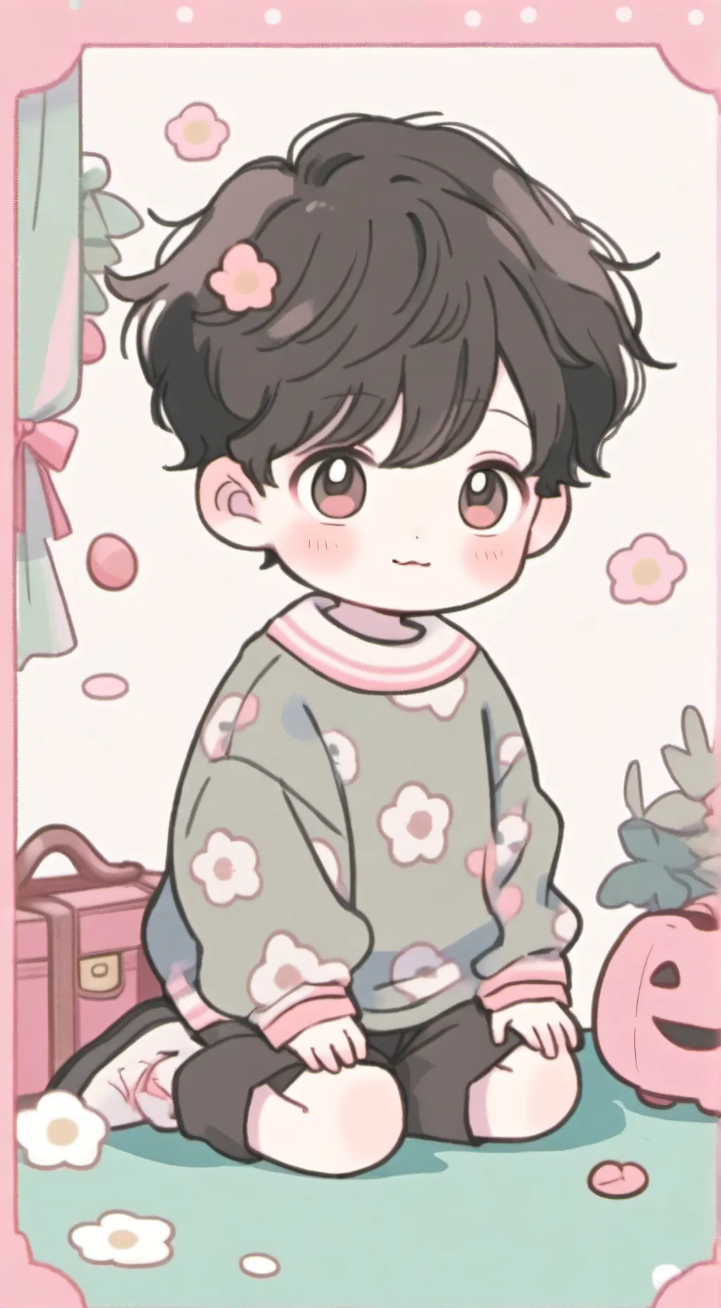ai character: Baby George  background