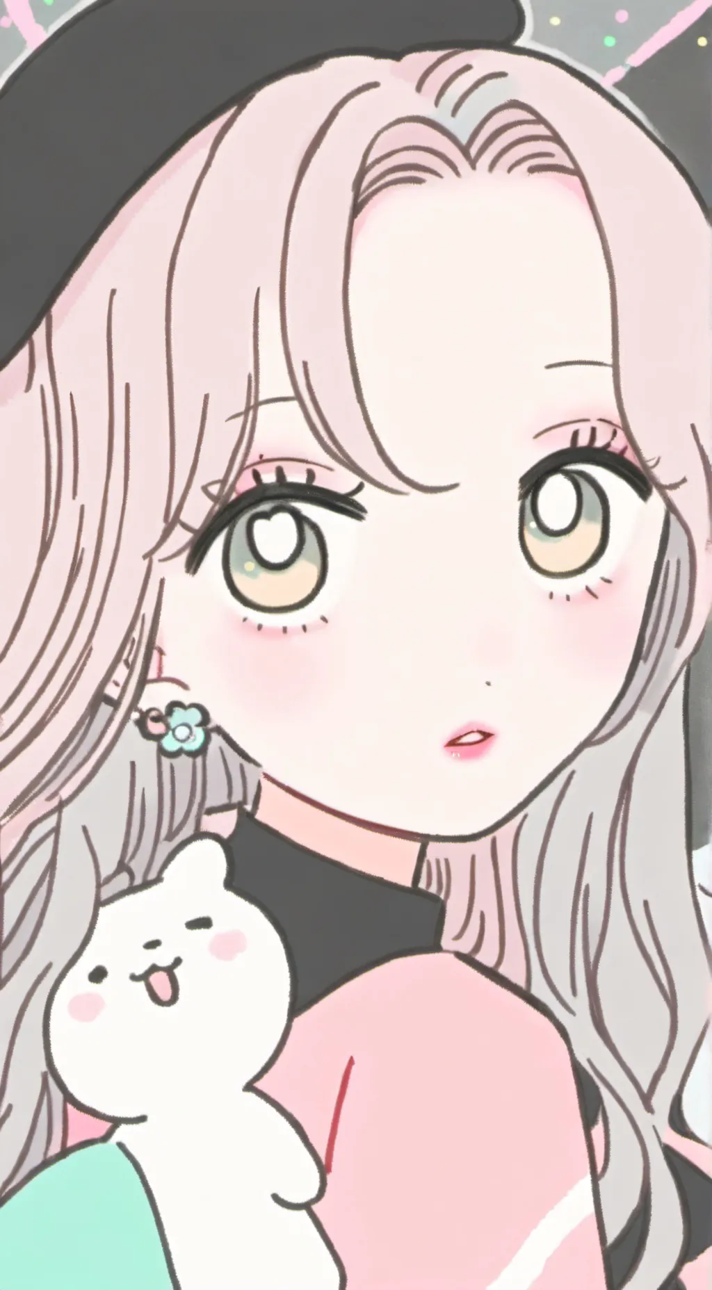 ai character: new girl background