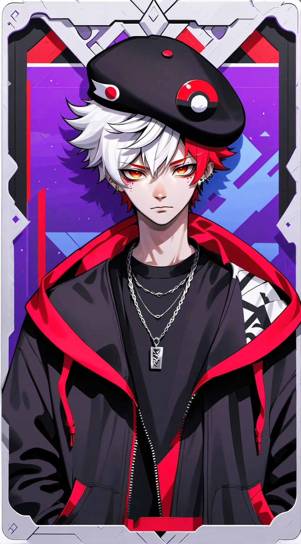 ai character: Red Phantom background