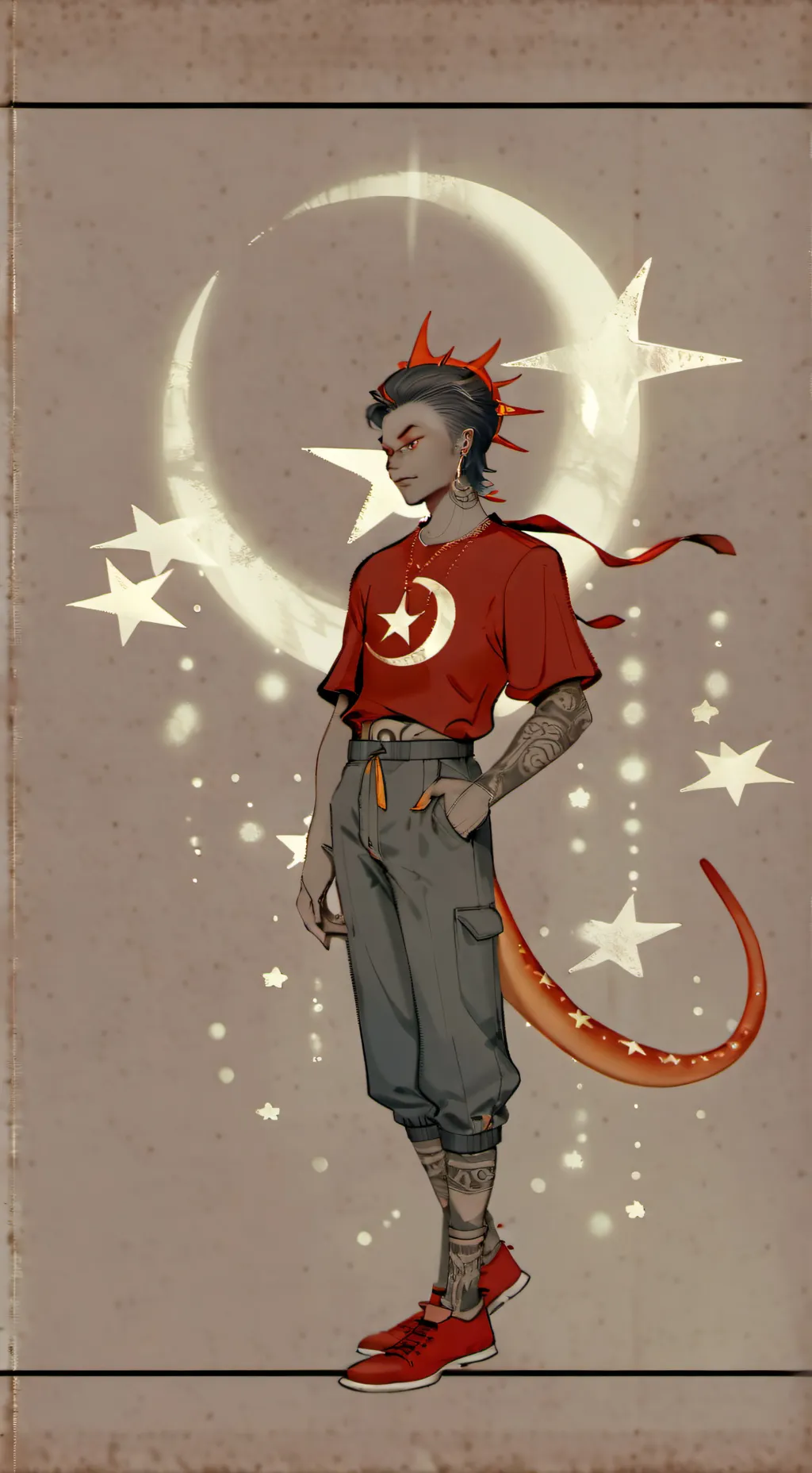 ai character: Starful background