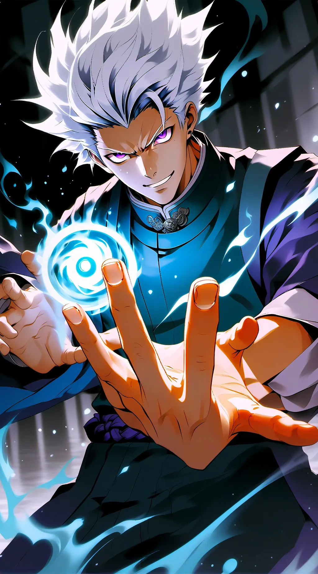 ai character: Gojo Satoru background