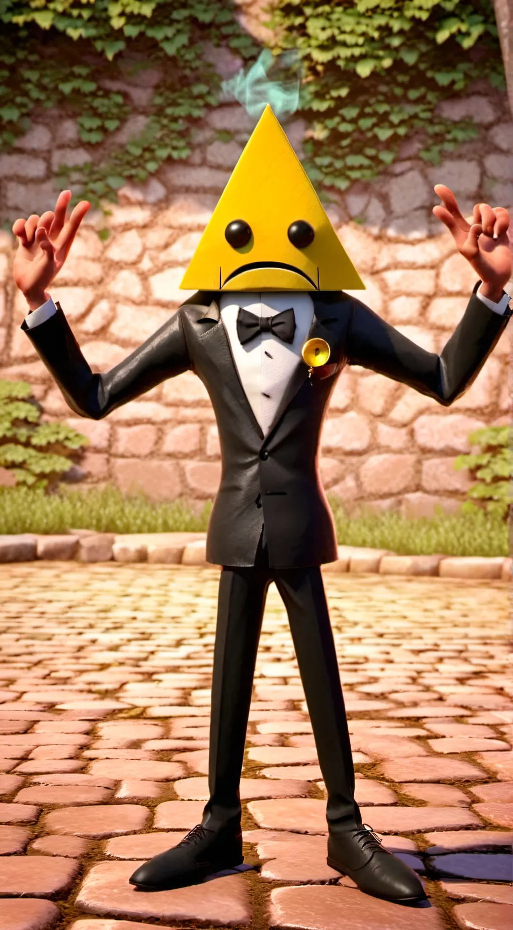 ai character: Bill Cipher background