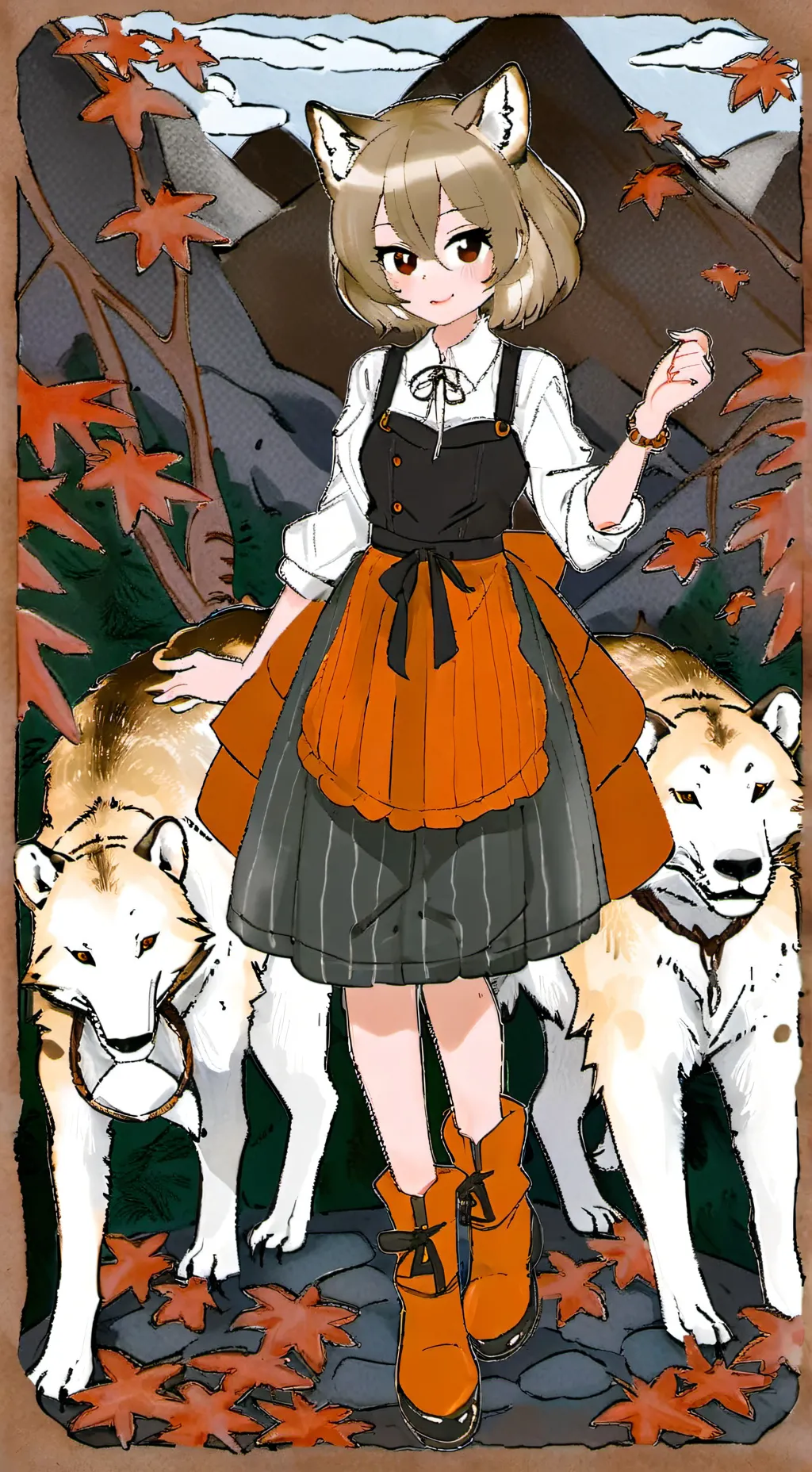 ai character: thylacine  background