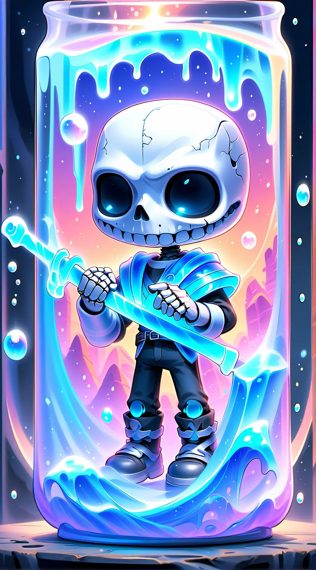 ai character: sans background