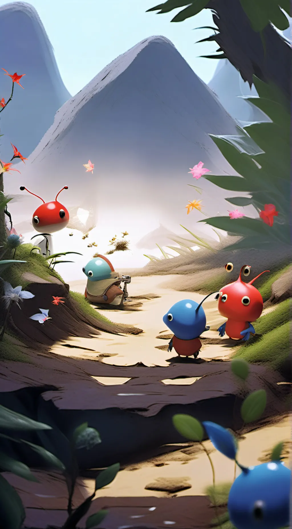 ai character: Pikmin 2 background