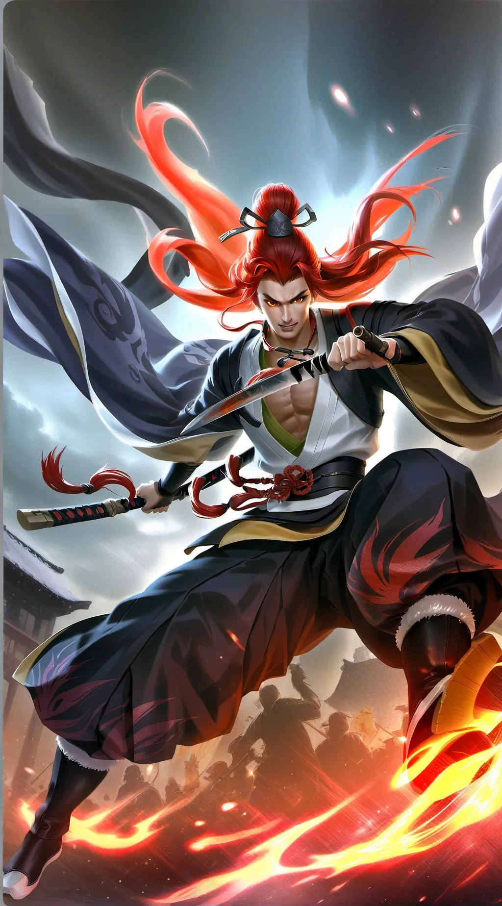 ai character: Rengoku Kyojuro background