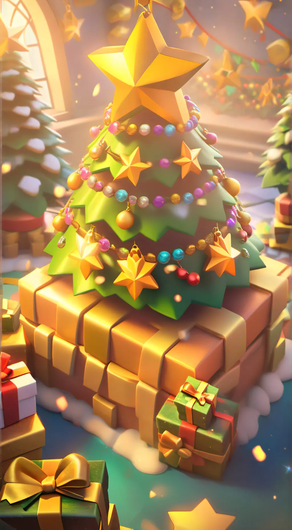 ai character: navidad krampus background