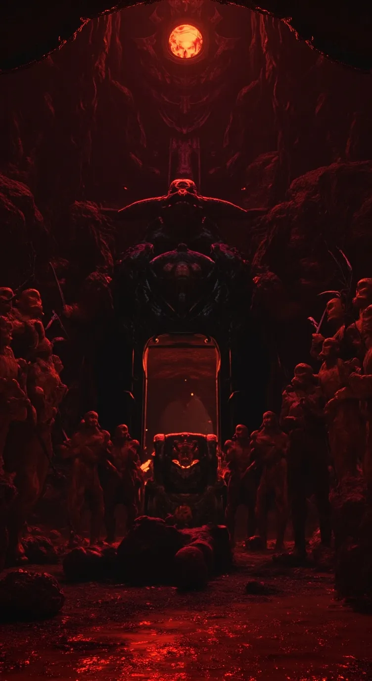 ai character: Tartarus corridors background