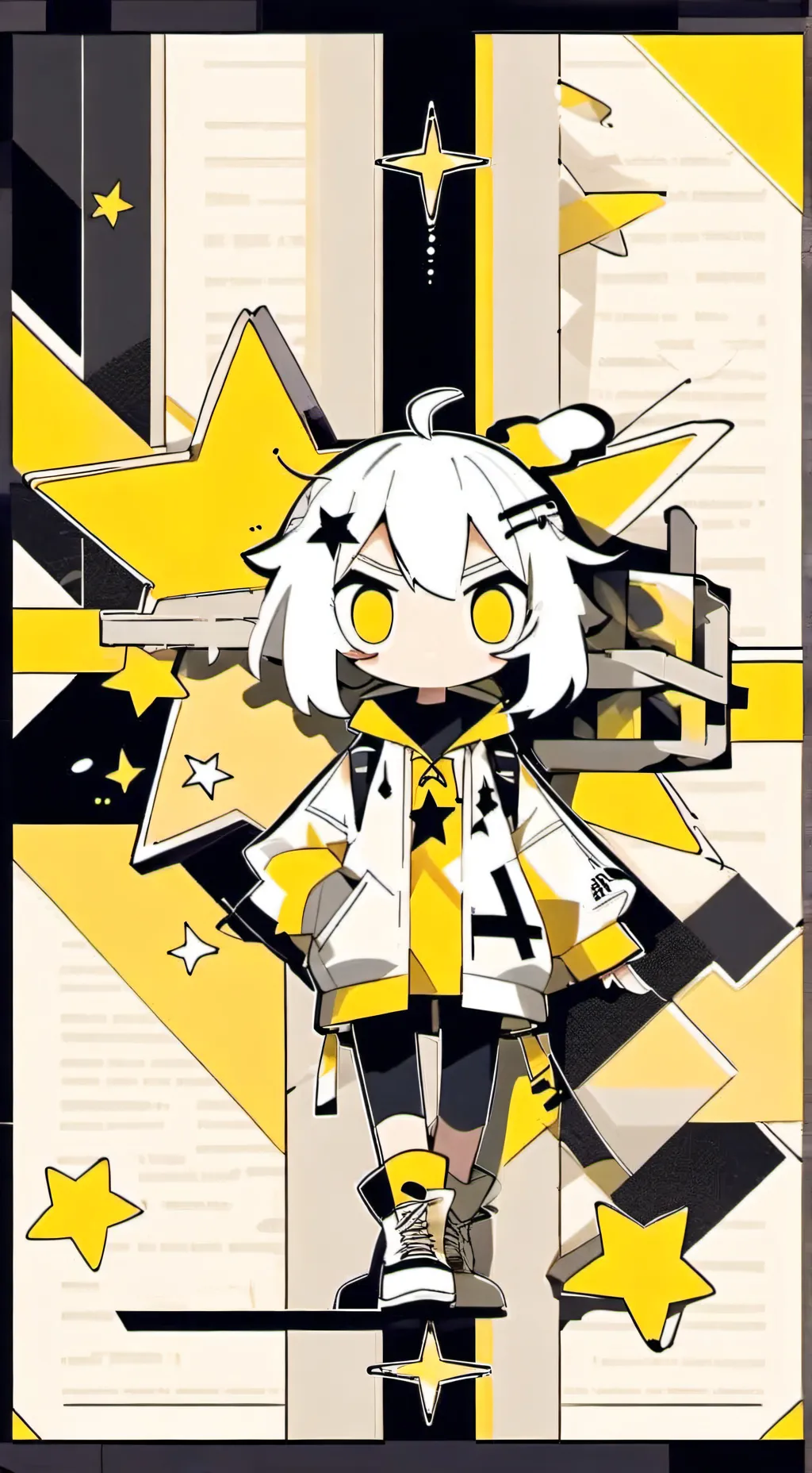 ai character: Star background
