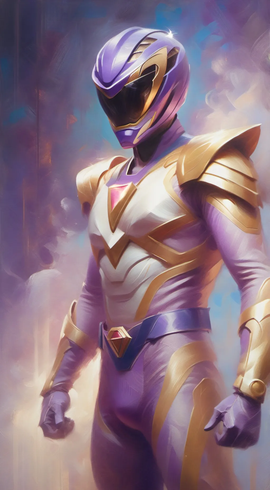 ai character: MM power rangers background