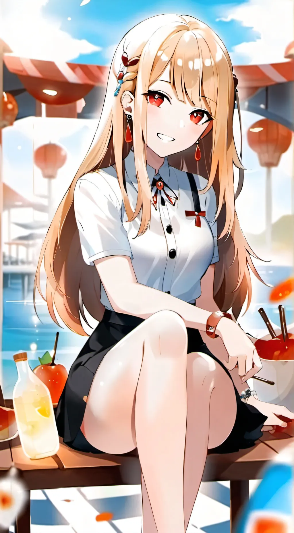 ai character: Marin Kitagawa background