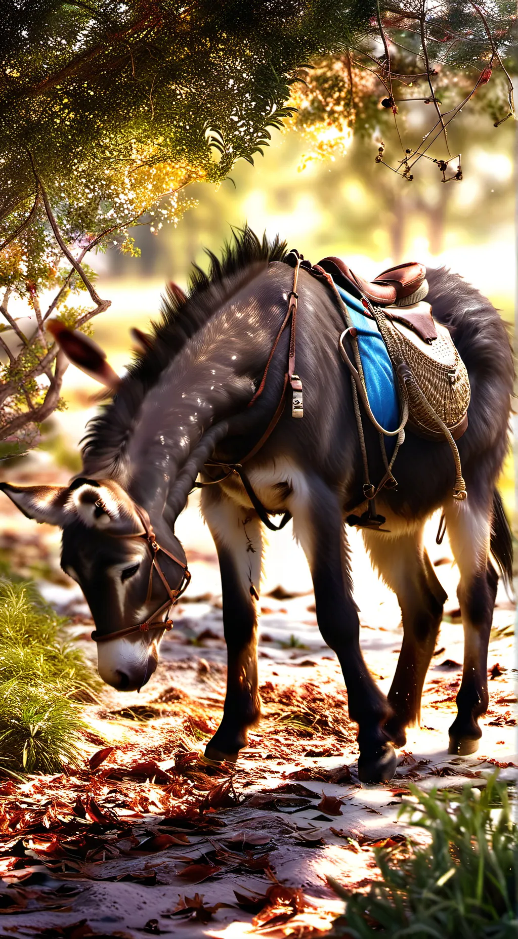 ai character: donkeys  background