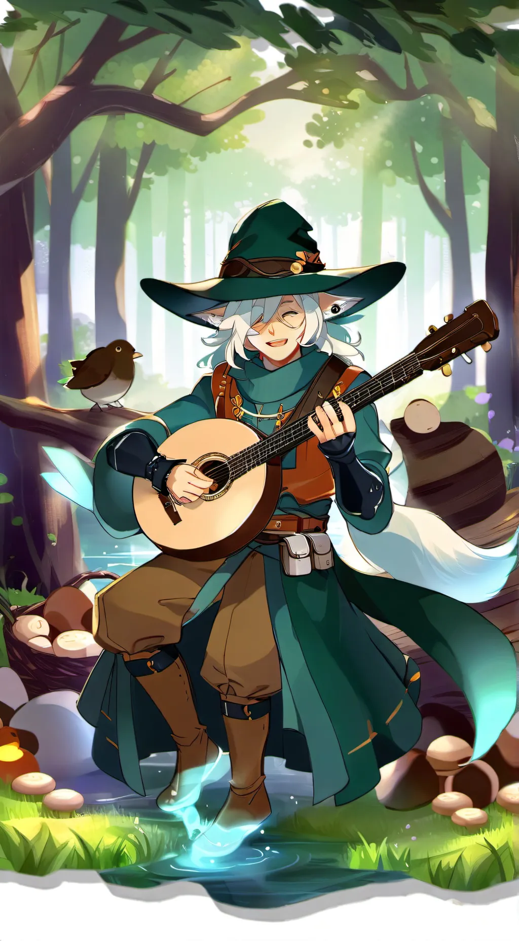 ai character: Clover Cookie background