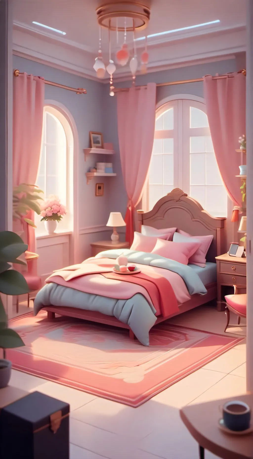 ai character: CH sleepover background