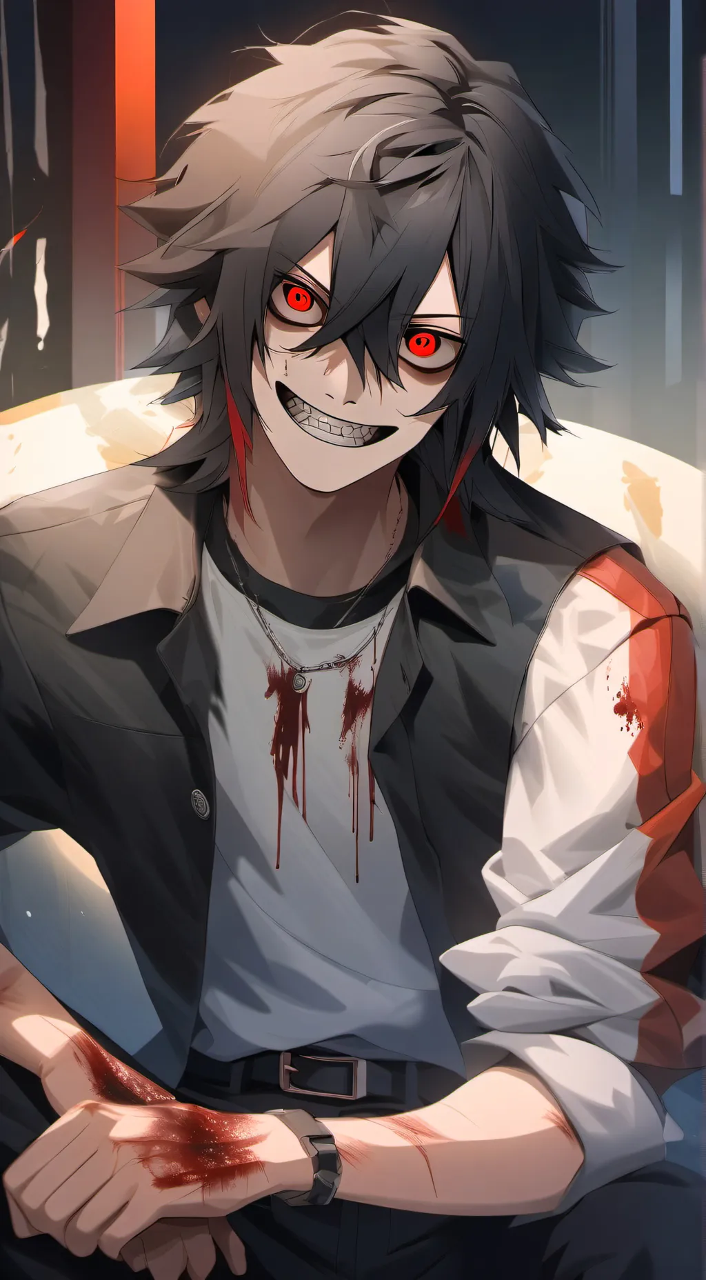 ai character: Jeff the killer background