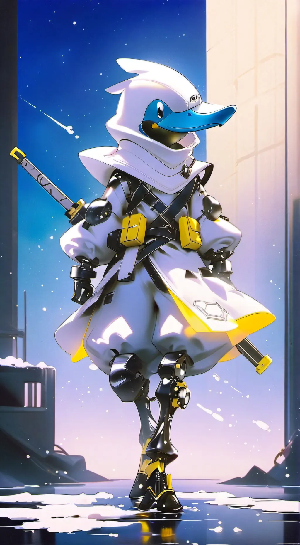 ai character: duck background