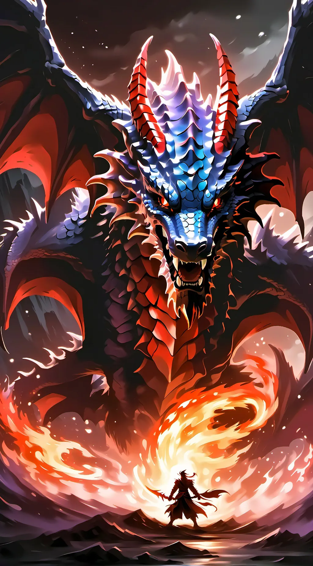 ai character: all colors combine background