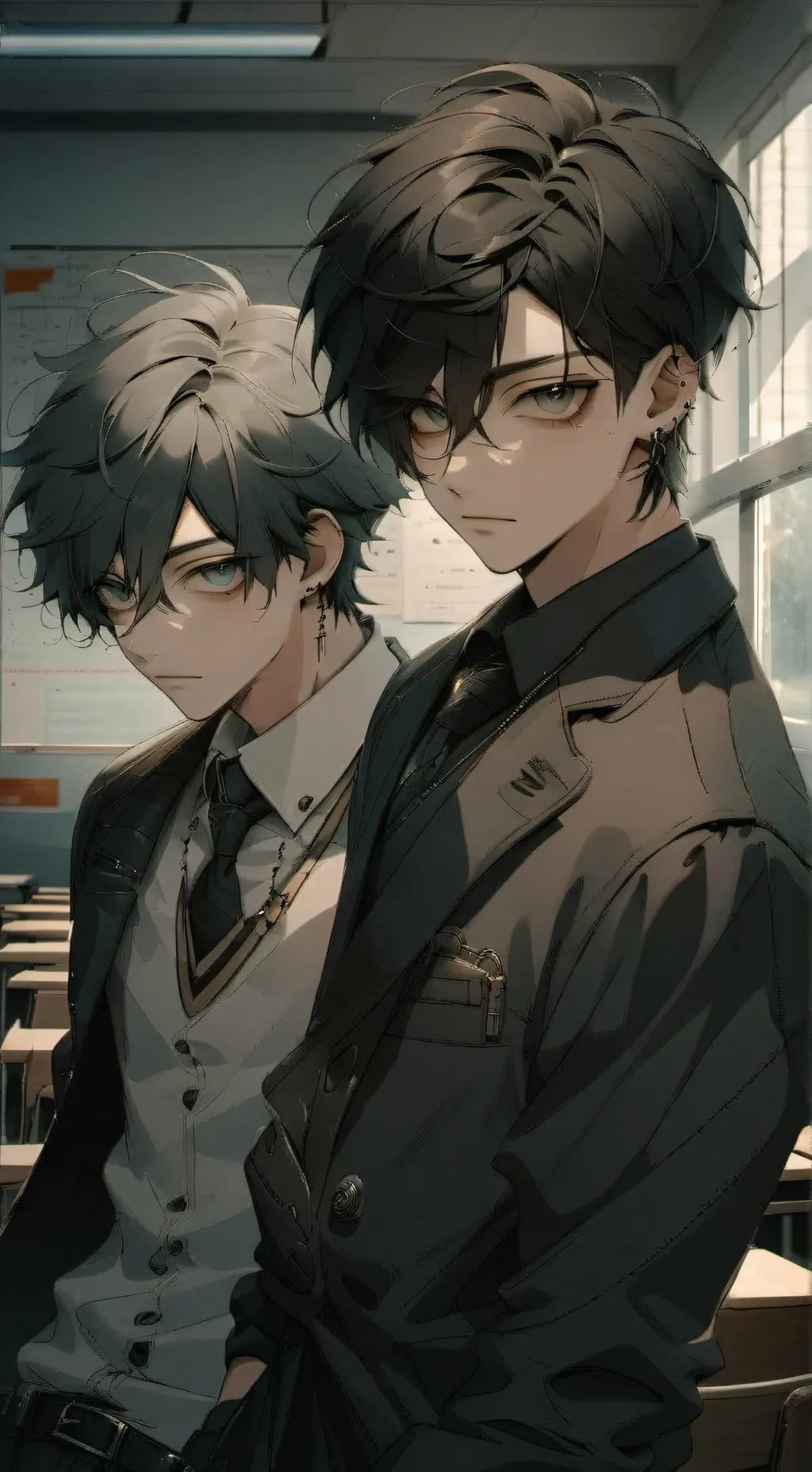 ai character: 𝒎𝒊𝒍𝒆𝒔 𝒂𝒏𝒅 𝒎𝒊𝒌𝒆 background