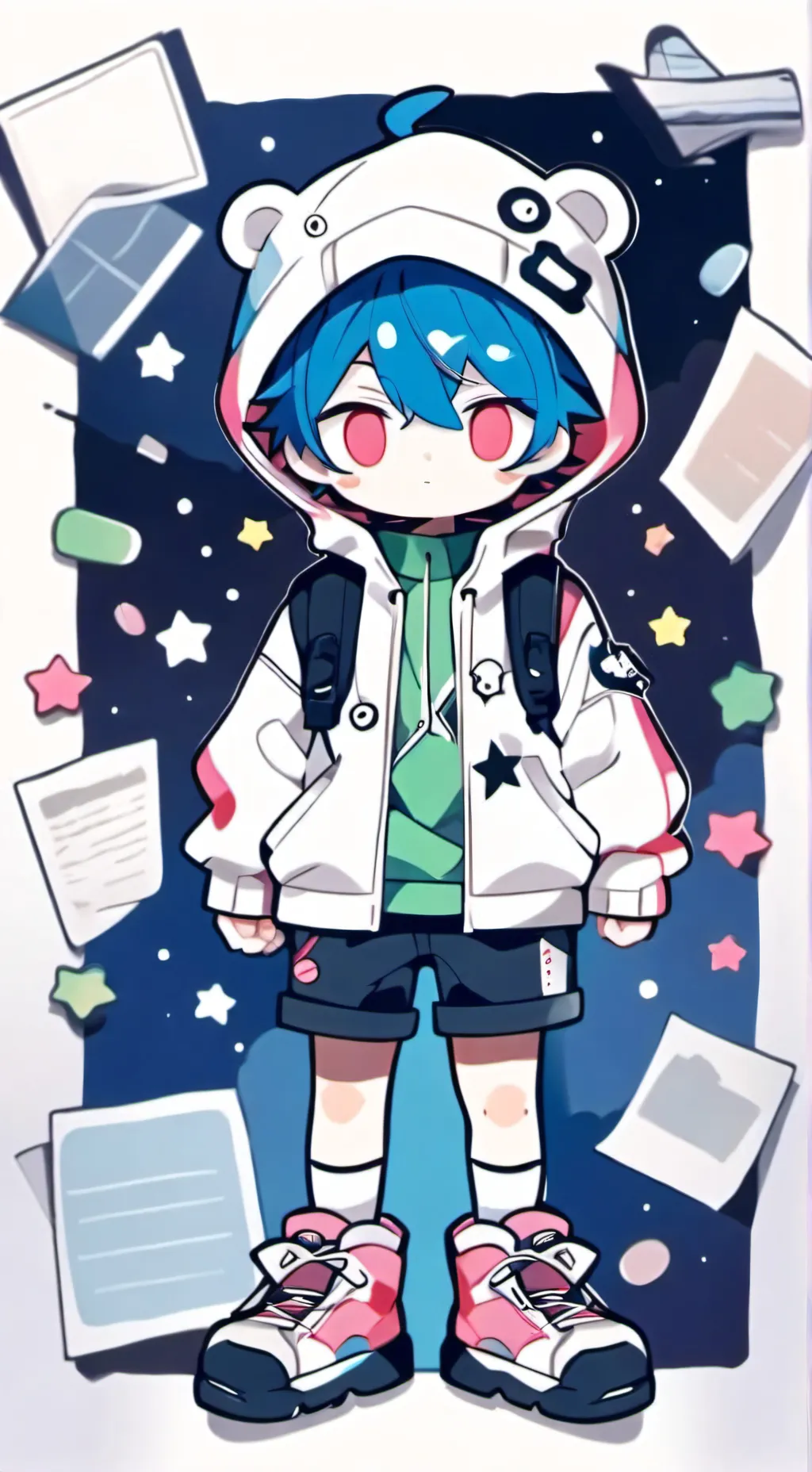 ai character: Fruitcake breakup? background