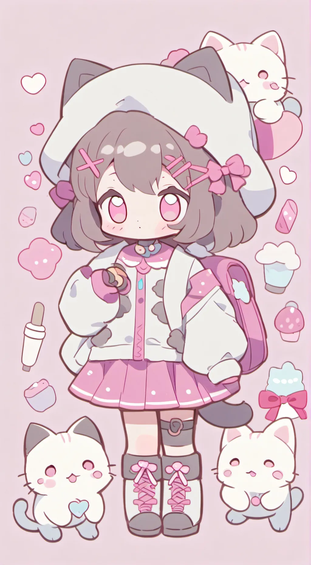 ai character: Kitty background
