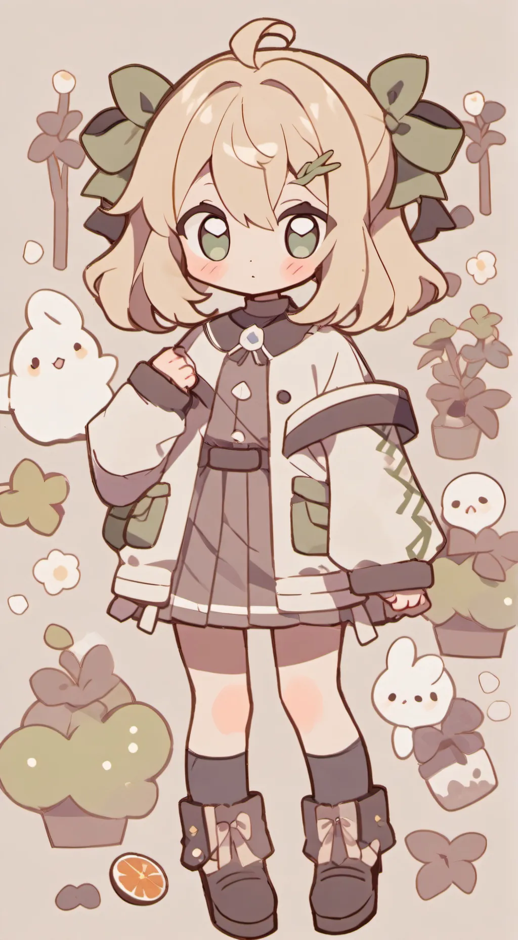 ai character: Adélaïde  background